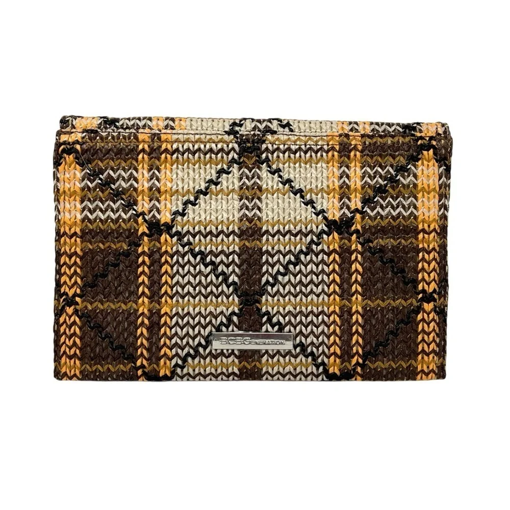 BCBGeneration (BCBG) Oversized Envelope Woven Straw 12